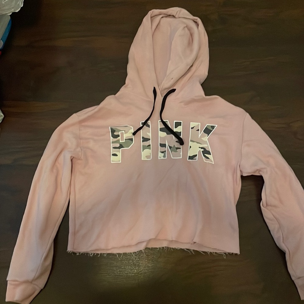 Small PINK hooded sweater
